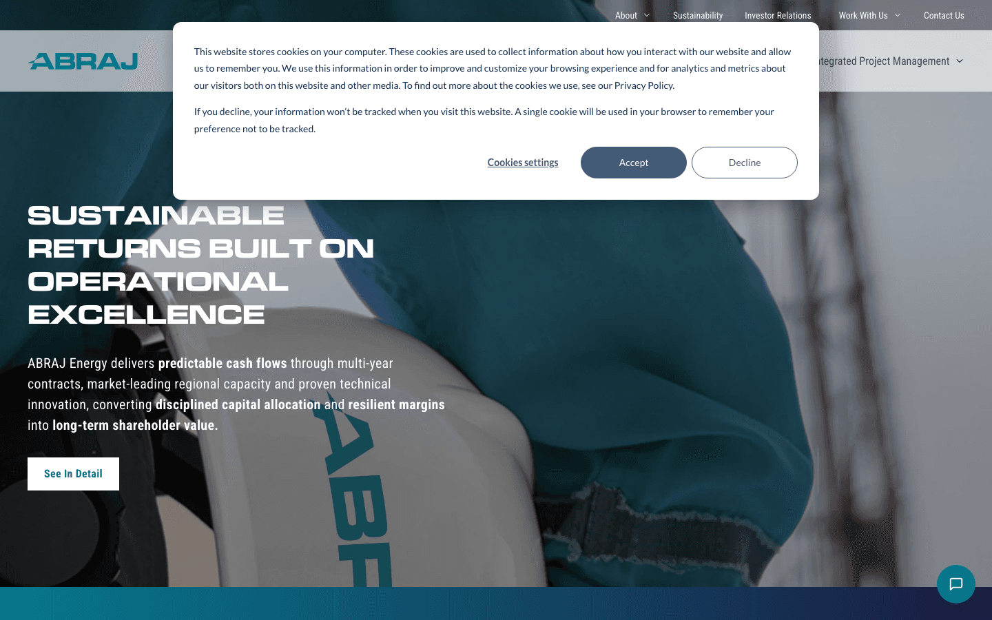 ABRAJ Energy Services investor relations section